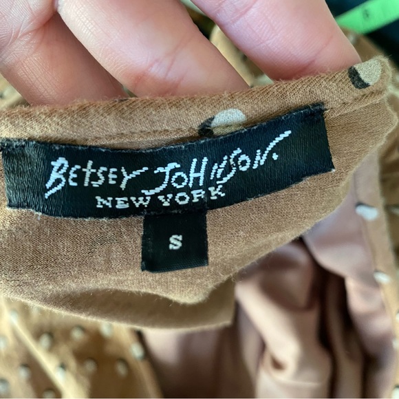 Vintage 90s Betsey Johnson Polka Dot and Lace Dress - Picture 5 of 6